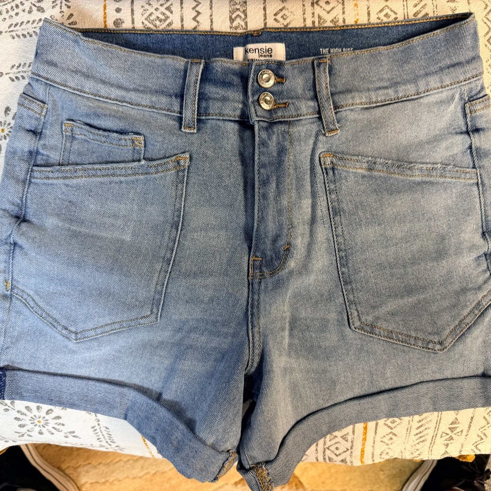 Kensie Light Blue Jean Shorts
